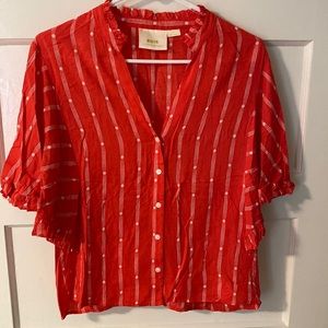 Pink Anthropologie blouse